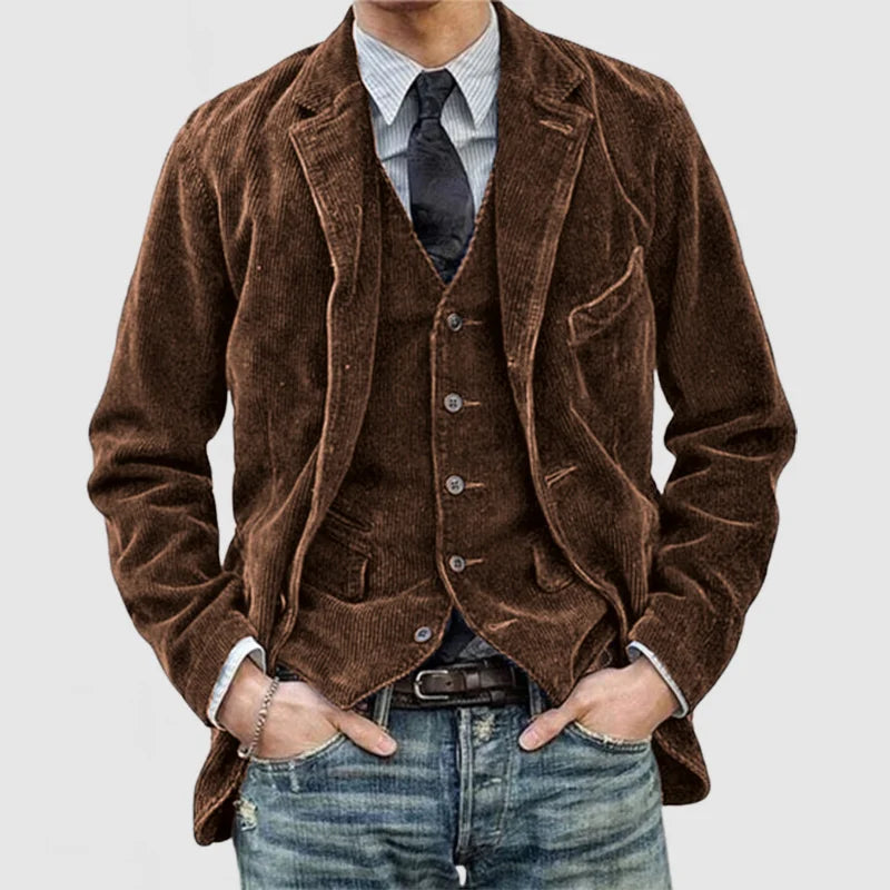 Marc – Corduroy Colbert met Vest