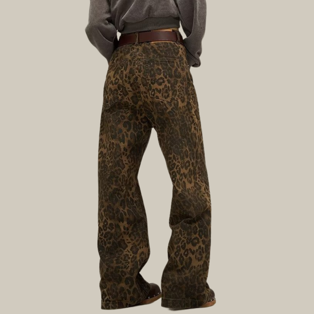 Jeans met Luipaardprint