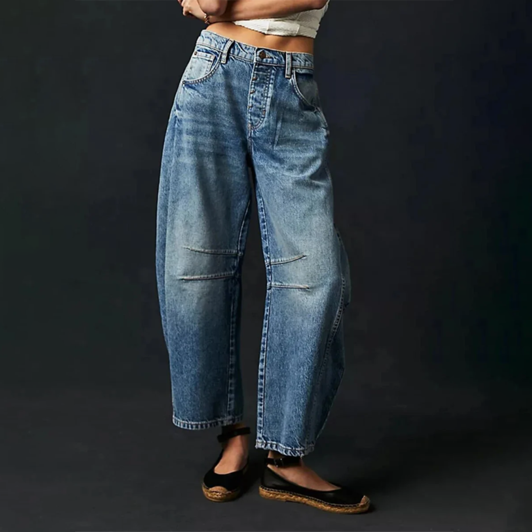 Nora™ - Broek met Uitlopende Pijpen