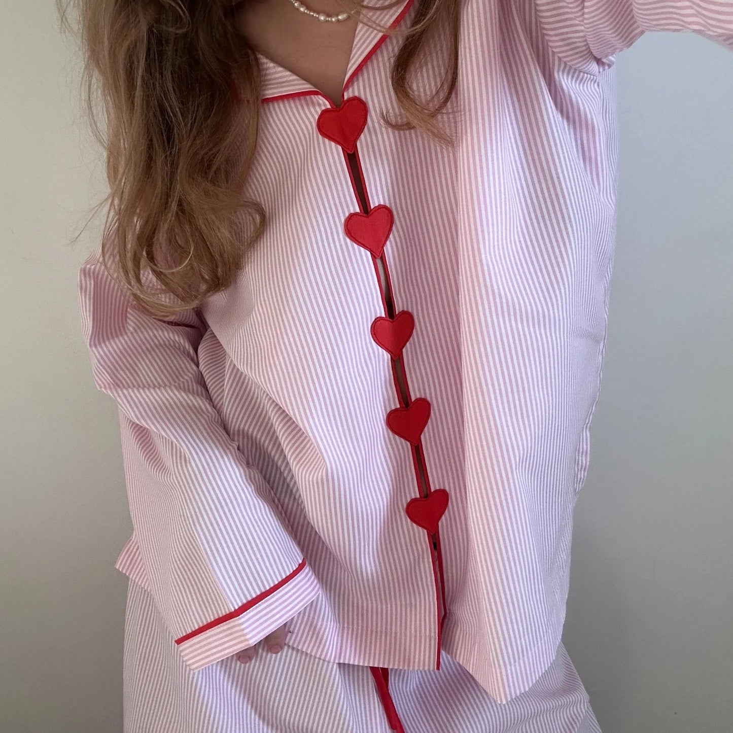 Roze Meisjespyjama met Strepen