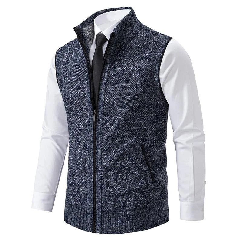 Warren – Gebreid Vest met Rits voor Mannen
