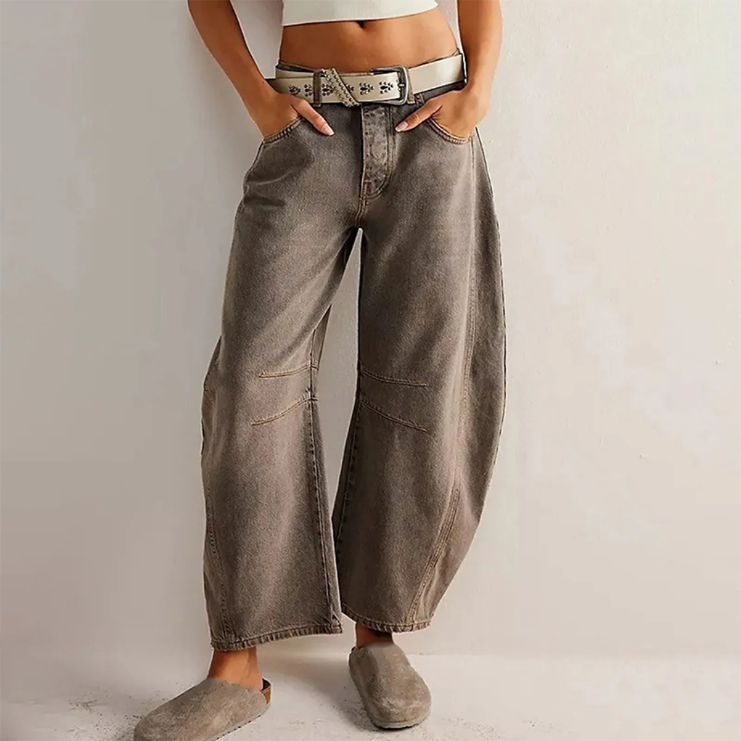 Nora™ - Broek met Uitlopende Pijpen