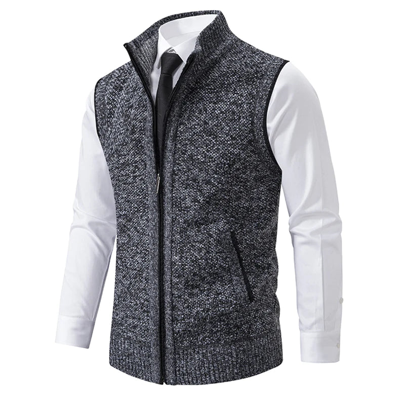 Warren – Gebreid Vest met Rits voor Mannen