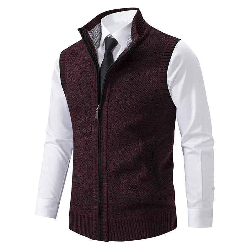 Warren – Gebreid Vest met Rits voor Mannen