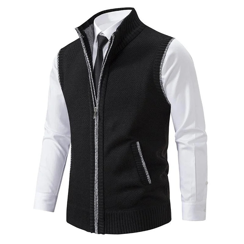 Warren – Gebreid Vest met Rits voor Mannen