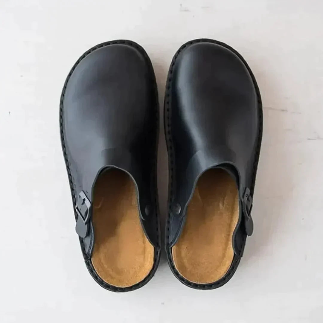 Toby – Ergonomische Lederen Pantoffels