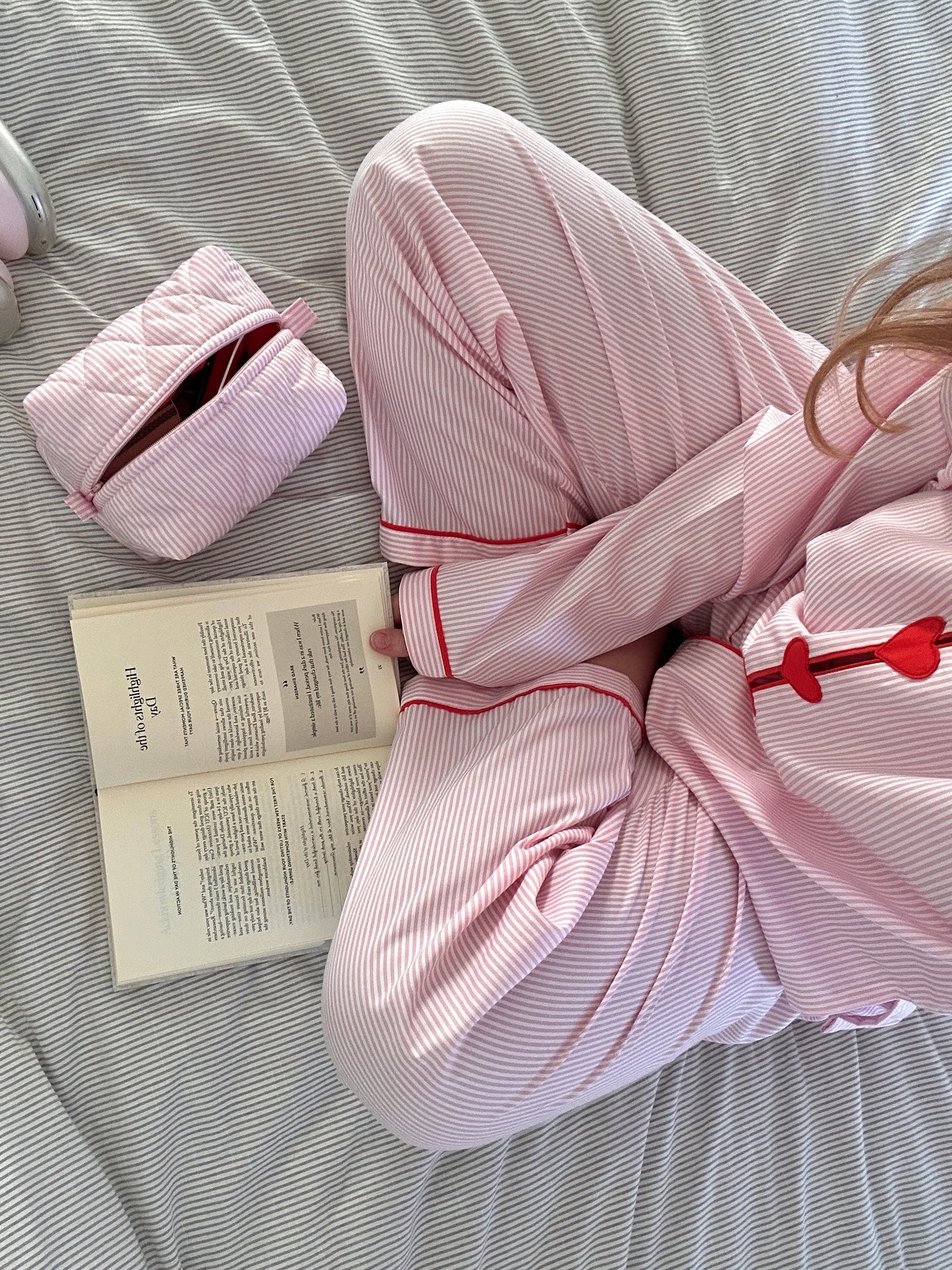 Roze Meisjespyjama met Strepen