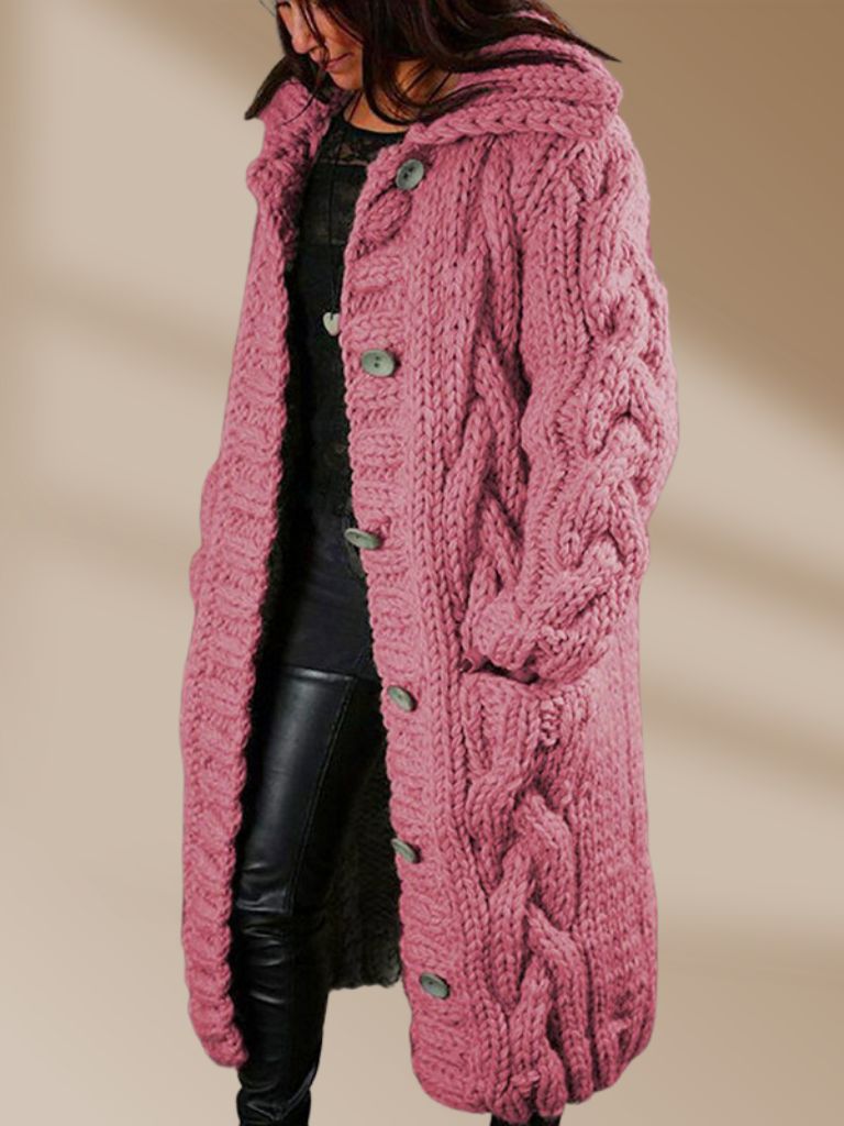 Marion – Lange Gebreide Cardigan
