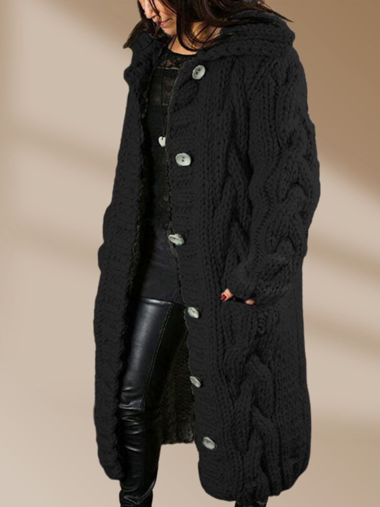 Marion – Lange Gebreide Cardigan