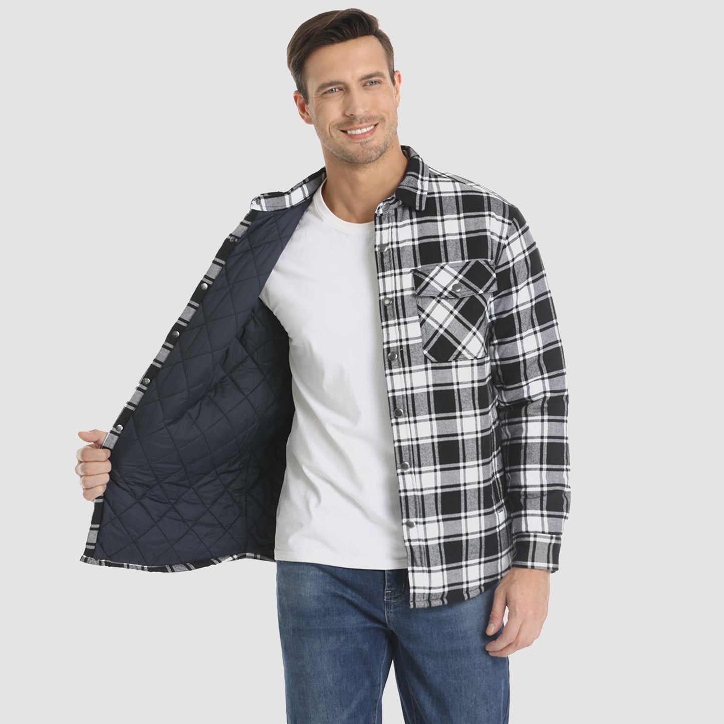 Jack™ - Gestreepte Flanellen Jas
