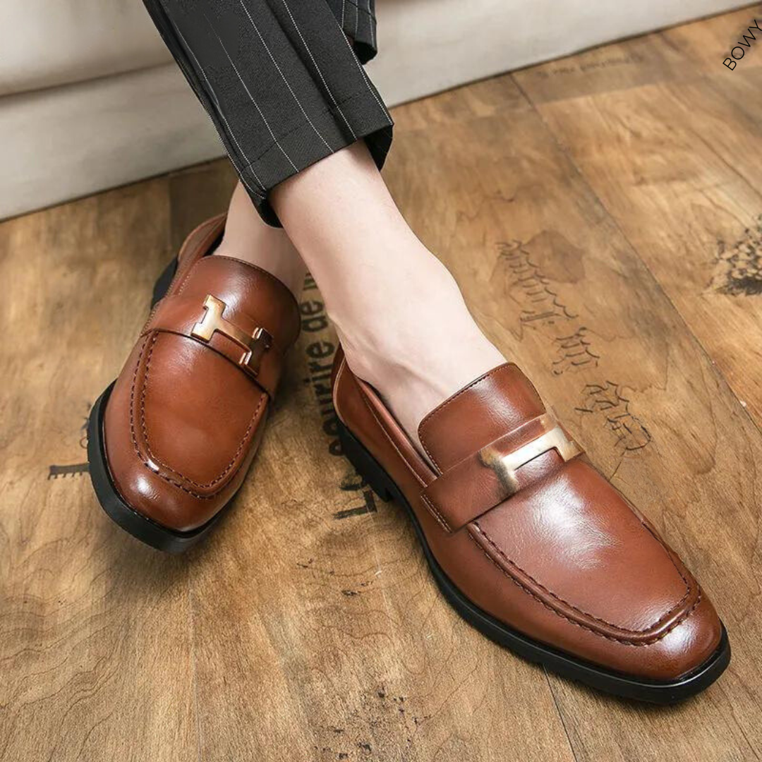 Klassieke Handgemaakte Leren Mocassins voor Heren