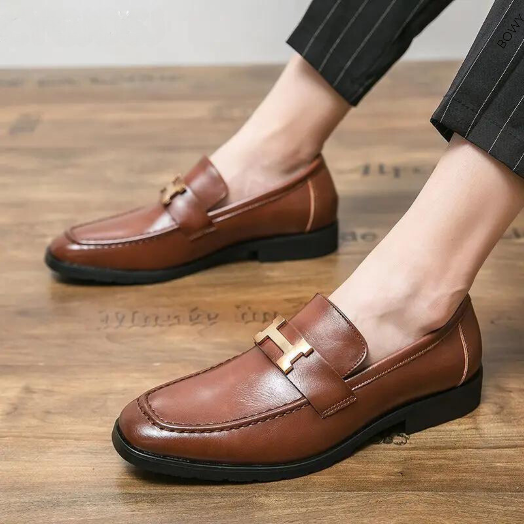 Klassieke Handgemaakte Leren Mocassins voor Heren
