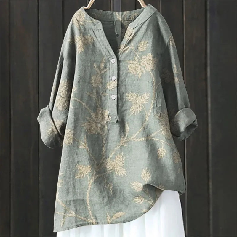 Sacha™ - Lange Mouwen Blouse met Bloemenprint