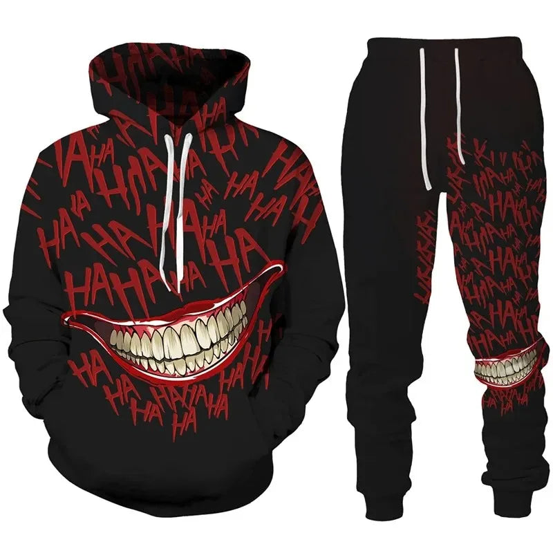Sam – Trainingspak met Joker-print voor heren