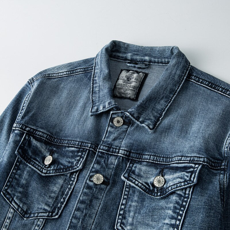 Gavin – Jeansjack met Klassieke Blauwe Nuance