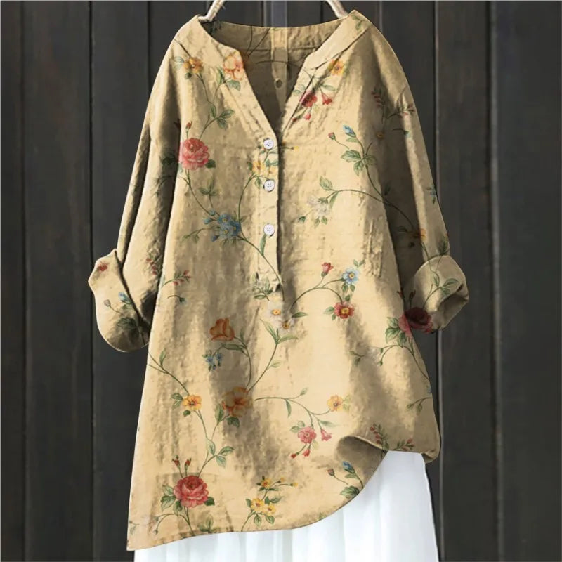 Sacha™ - Lange Mouwen Blouse met Bloemenprint