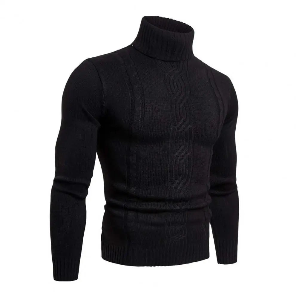 Jeff – Warme Gebreide Trui met Turtleneck