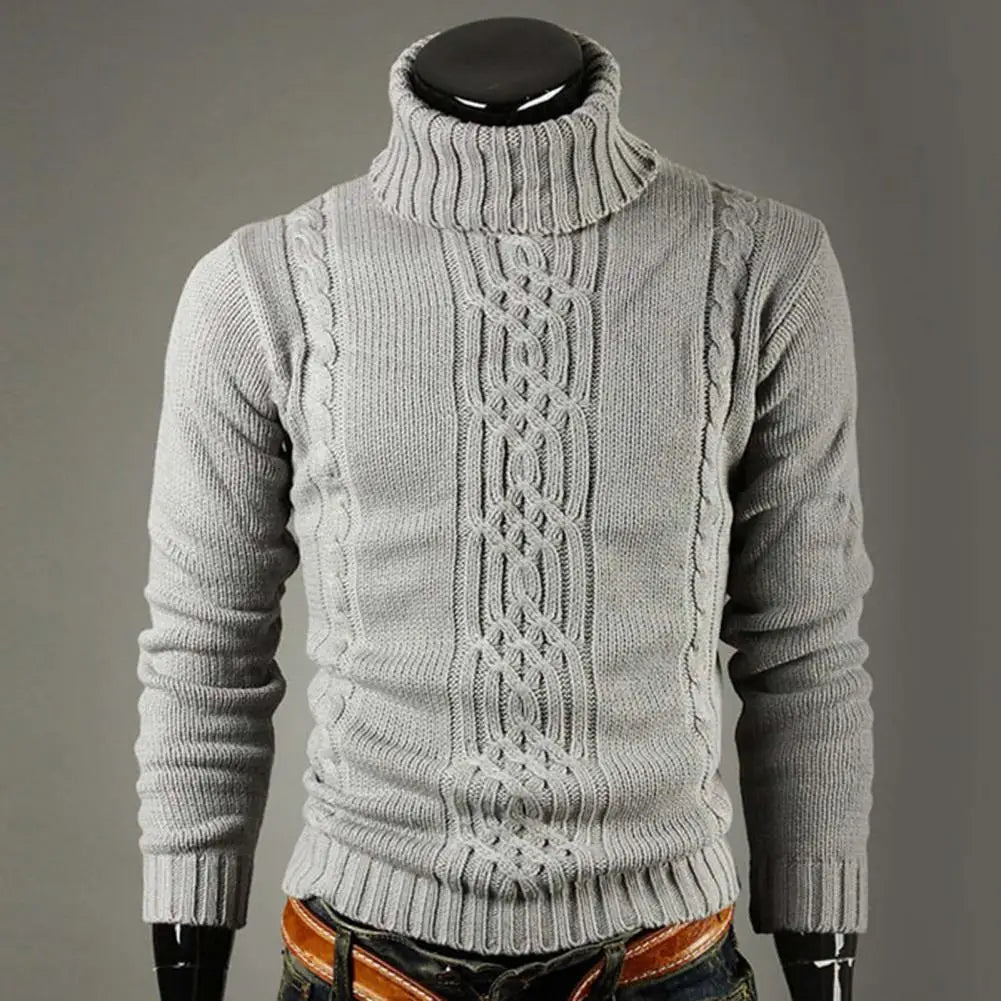 Jeff – Warme Gebreide Trui met Turtleneck