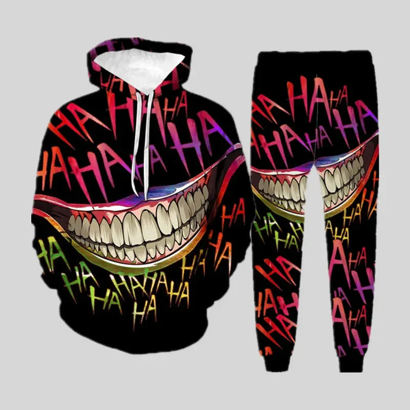 Sam – Trainingspak met Joker-print voor heren