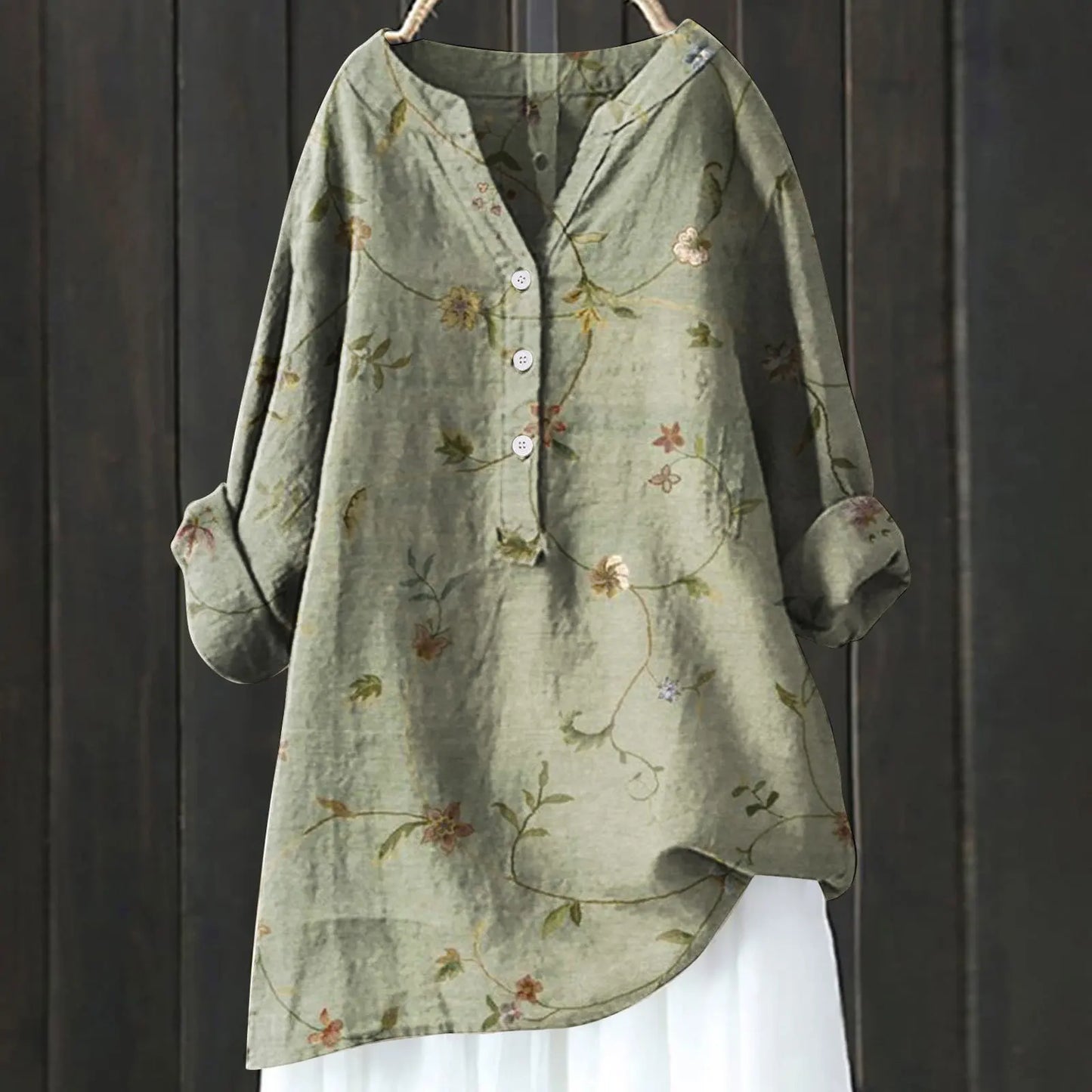 Sacha™ - Lange Mouwen Blouse met Bloemenprint