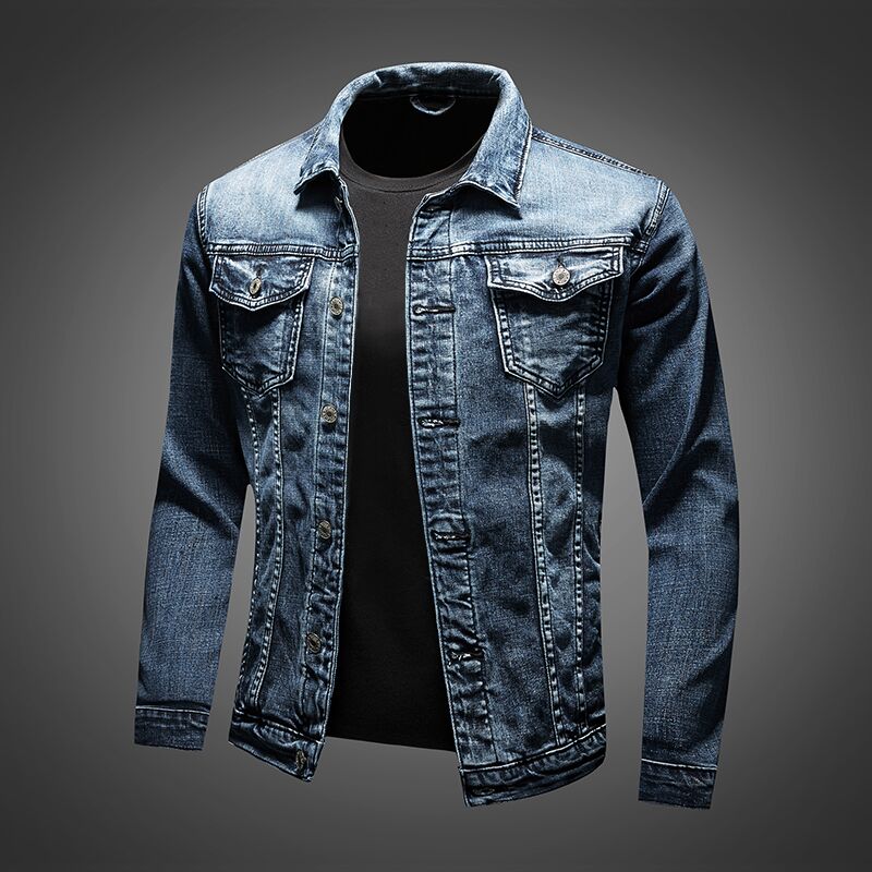 Gavin – Jeansjack met Klassieke Blauwe Nuance