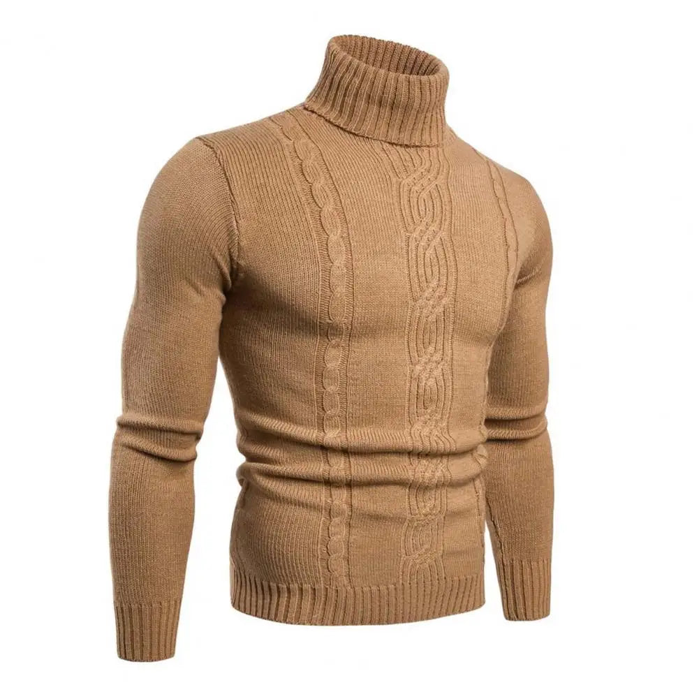 Jeff – Warme Gebreide Trui met Turtleneck