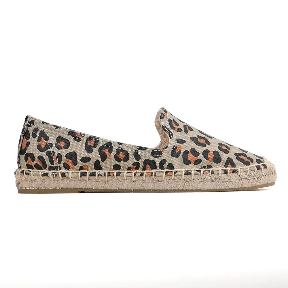 Espadrilles Leopard Loafers voor Dames