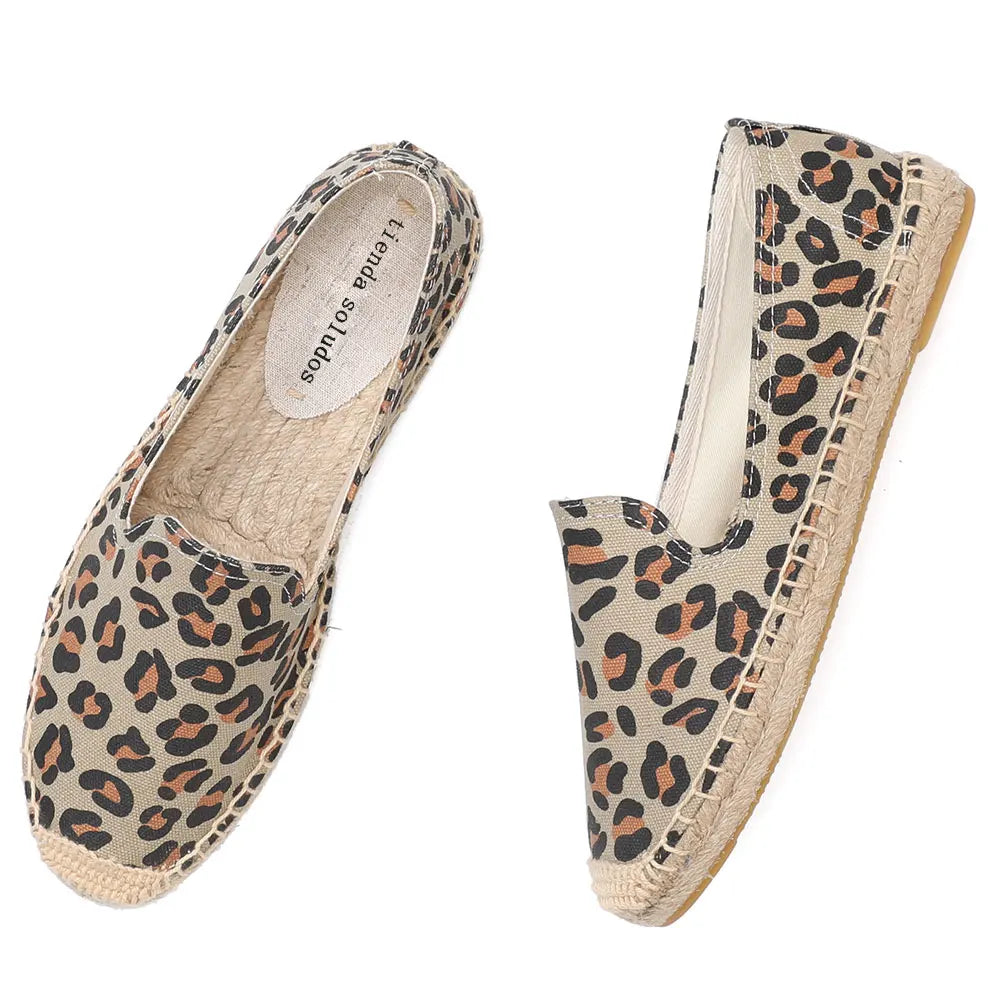 Espadrilles Leopard Loafers voor Dames