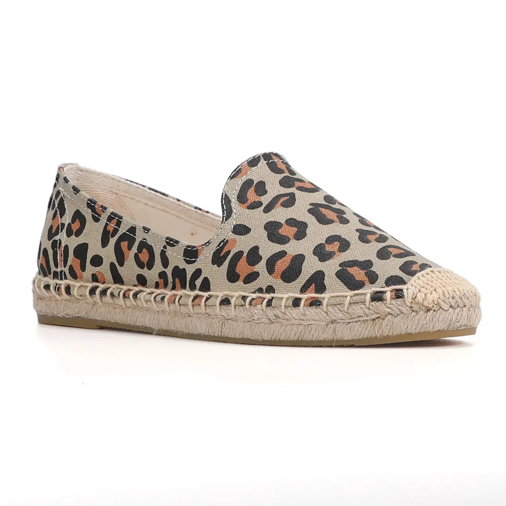 Espadrilles Leopard Loafers voor Dames