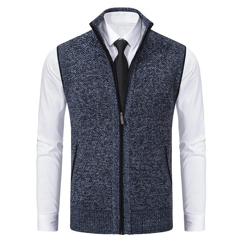 Warren – Gebreid Vest met Rits voor Mannen