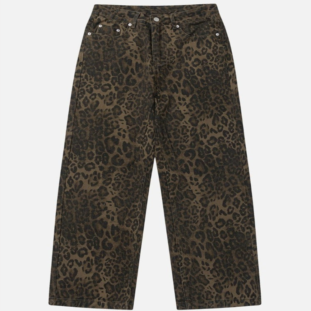 Jeans met Luipaardprint
