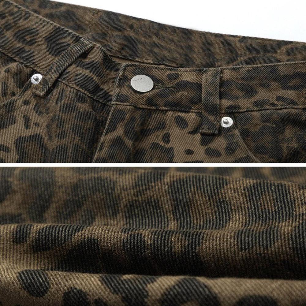 Jeans met Luipaardprint