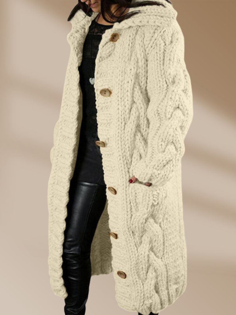 Marion – Lange Gebreide Cardigan