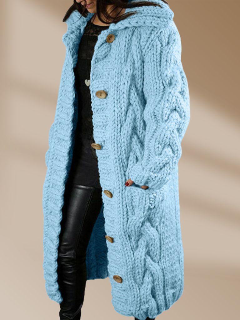 Marion – Lange Gebreide Cardigan