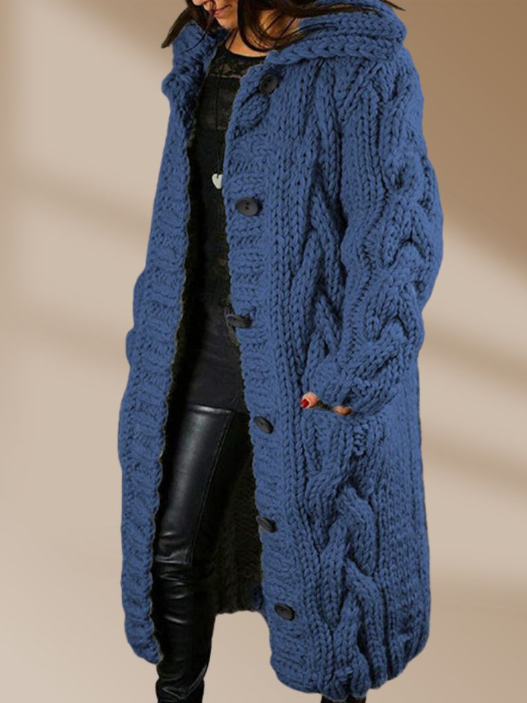 Marion – Lange Gebreide Cardigan