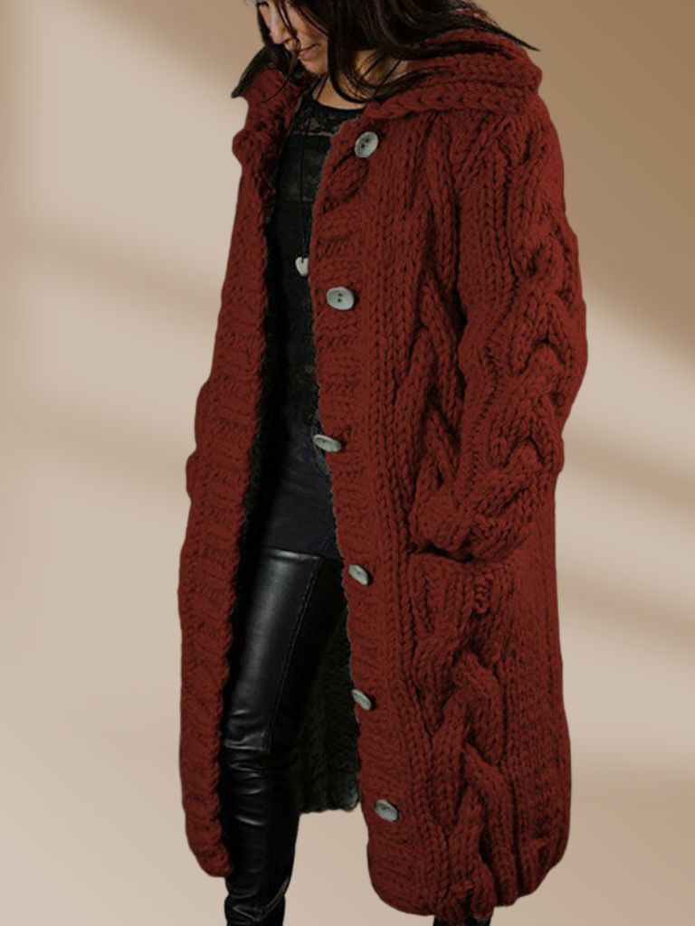 Marion – Lange Gebreide Cardigan
