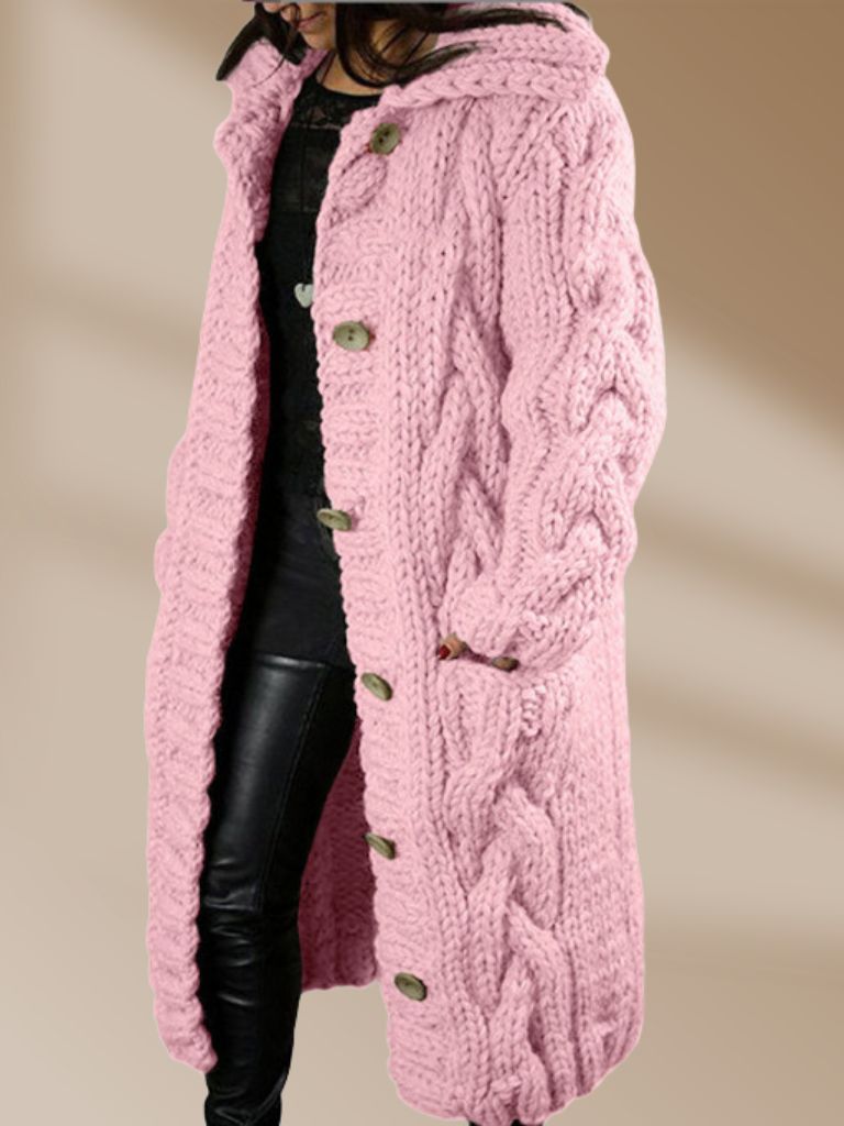 Marion – Lange Gebreide Cardigan