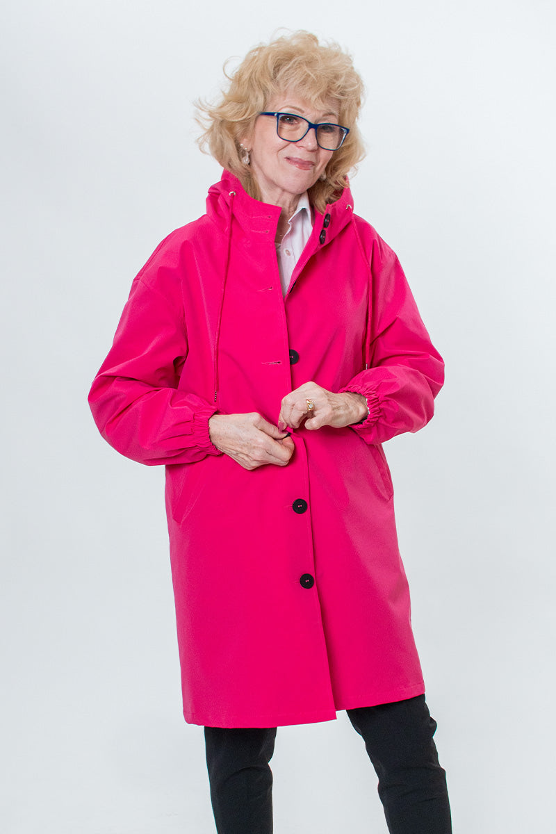 Waterafstotend Oversized Windjack Regenjas met Capuchon