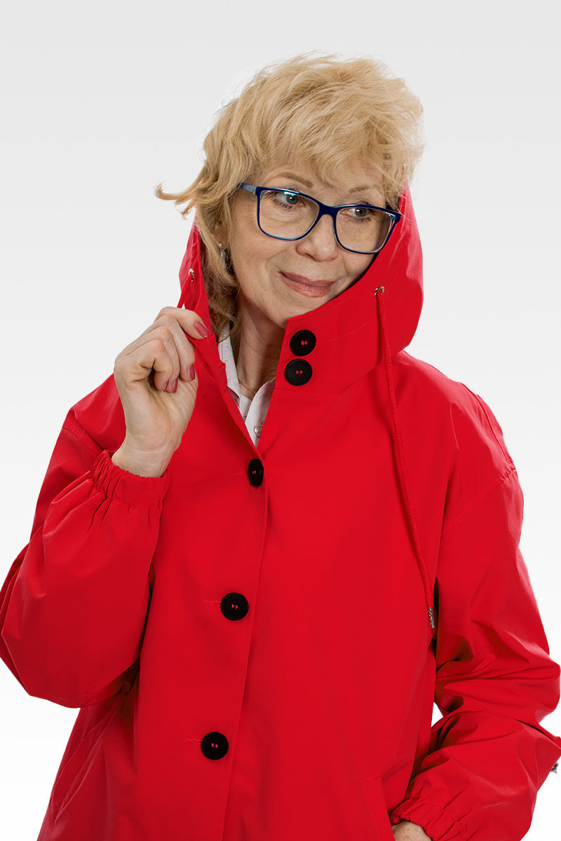 Waterafstotend Oversized Windjack Regenjas met Capuchon