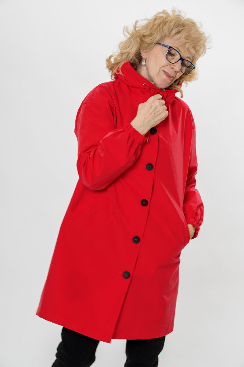 Waterafstotend Oversized Windjack Regenjas met Capuchon