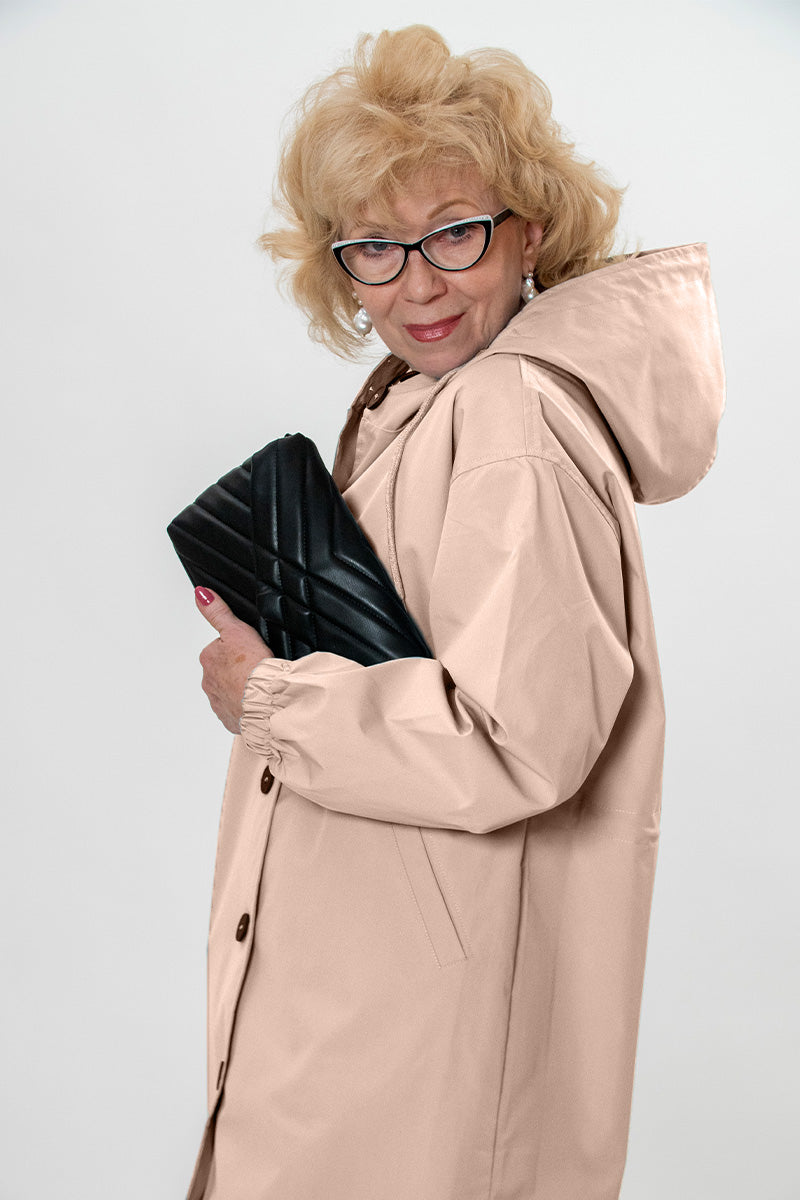 Waterafstotend Oversized Windjack Regenjas met Capuchon