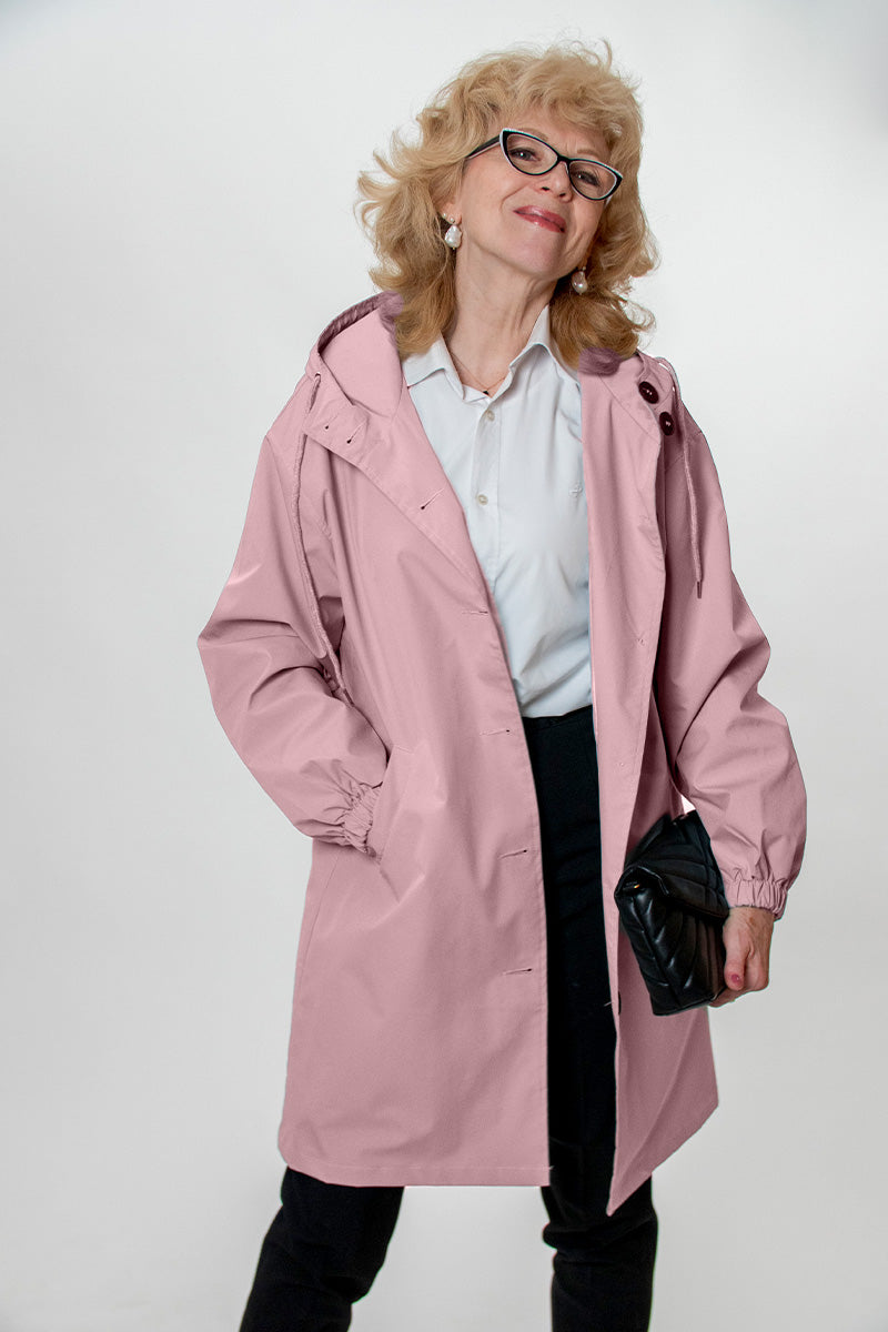 Waterafstotend Oversized Windjack Regenjas met Capuchon