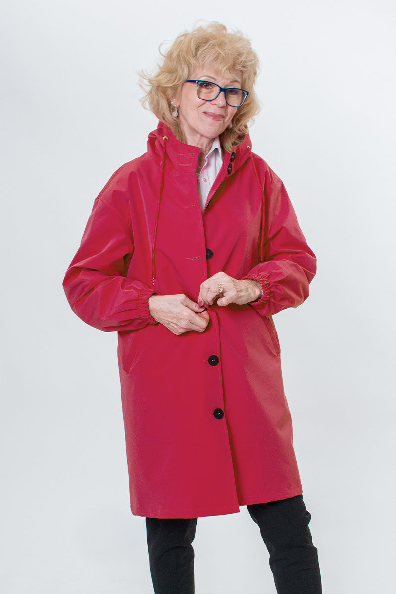 Waterafstotend Oversized Windjack Regenjas met Capuchon