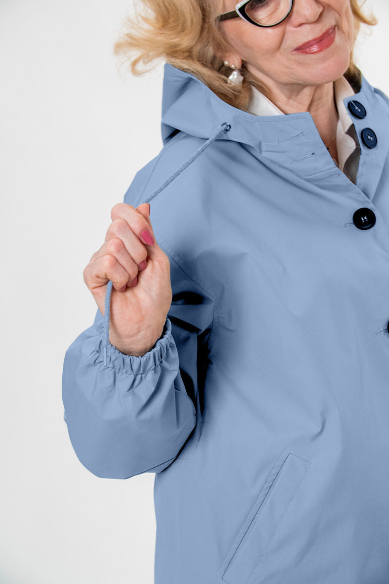 Waterafstotend Oversized Windjack Regenjas met Capuchon