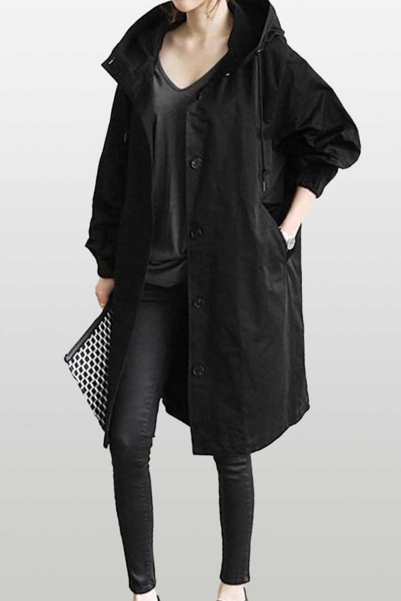 Waterafstotend Oversized Windjack Regenjas met Capuchon