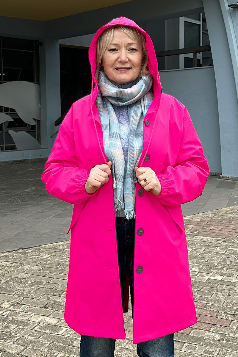 Waterafstotend Oversized Windjack Regenjas met Capuchon