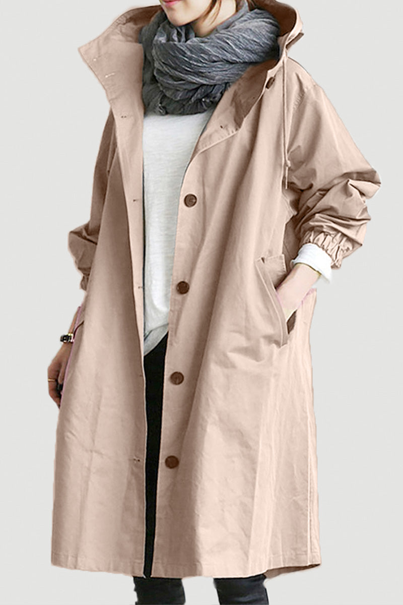 Waterafstotend Oversized Windjack Regenjas met Capuchon