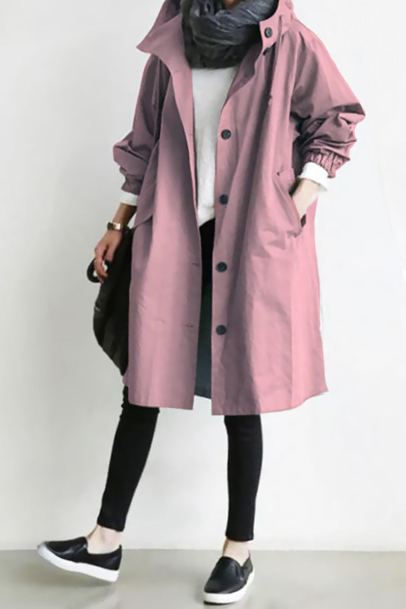 Waterafstotend Oversized Windjack Regenjas met Capuchon