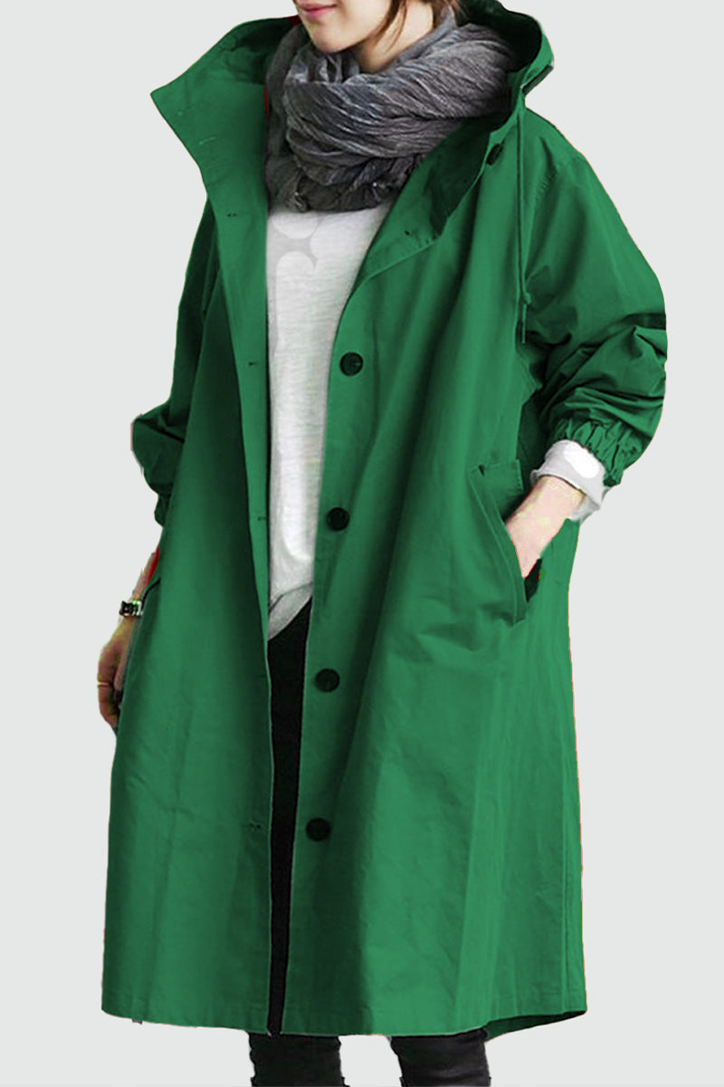 Waterafstotend Oversized Windjack Regenjas met Capuchon