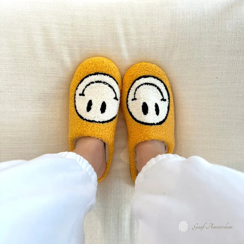 Catherine – Comfortabele Damespantoffels met Smiley-Design